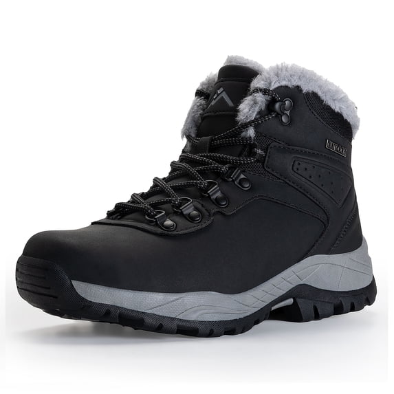 CC-Los Women's Ankle Hiking Winter Snow Boots Faux Fur Lined Warm