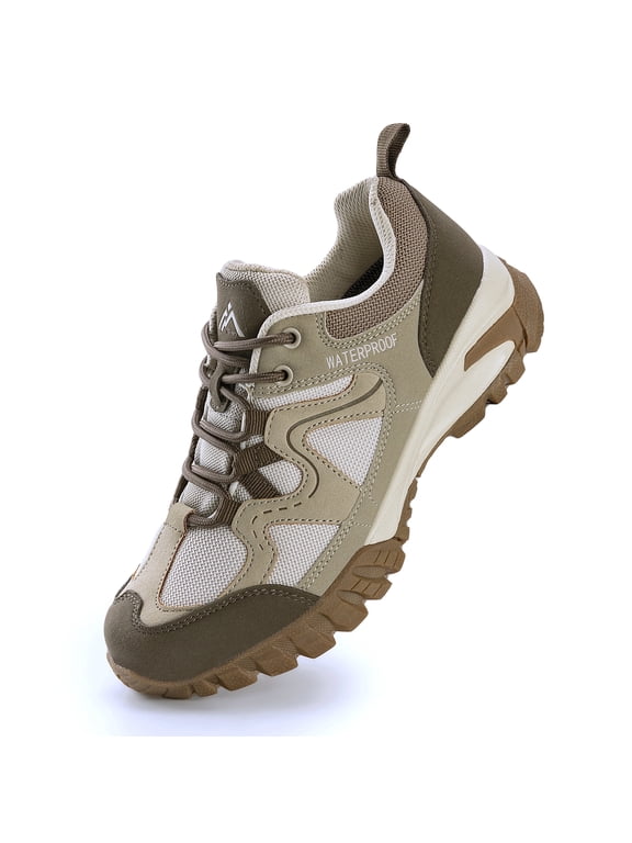 Women's Waterproof Lightweight Trail Shoes Non-Slip Hiking Walking Sneakers Low Top