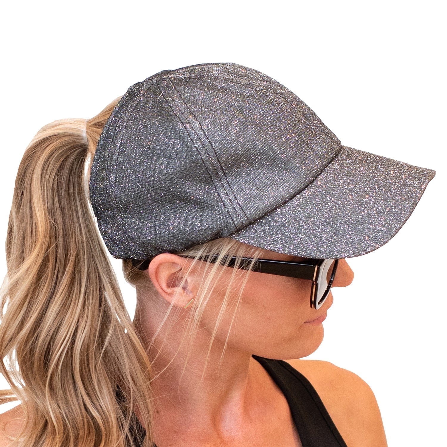 CC Metallic Stretchy Pony Cap
