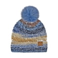 thumbnail image 1 of CC Multi Color Space Dye Pom Beanie, 1 of 7