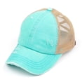 thumbnail image 1 of CC Multi Level Criss-Cross Elastic Back Women's Ponytail Dad Cap Hat, 1 of 7