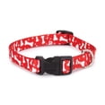 thumbnail image 1 of Casual Canine ZA1547 14 21 Pooch Patterns Collar 14-20 In Red Bone, 1 of 3
