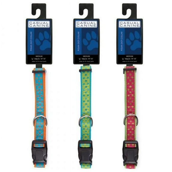 CC Polka Dot Collar Green 6-10in