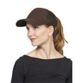 thumbnail image 1 of CC Pony Tail Outlet Mesh Adjustable Hat, Brown, 1 of 3