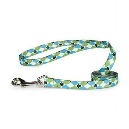 CC Pooch Patterns Ld 6 Ft x 1 In Blue Argyle P