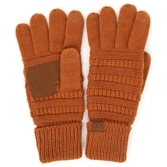 C.C Touchscreen Winter Gloves for Women, Clay