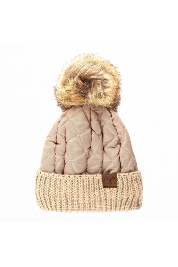 CC Quilted Pom Beanie