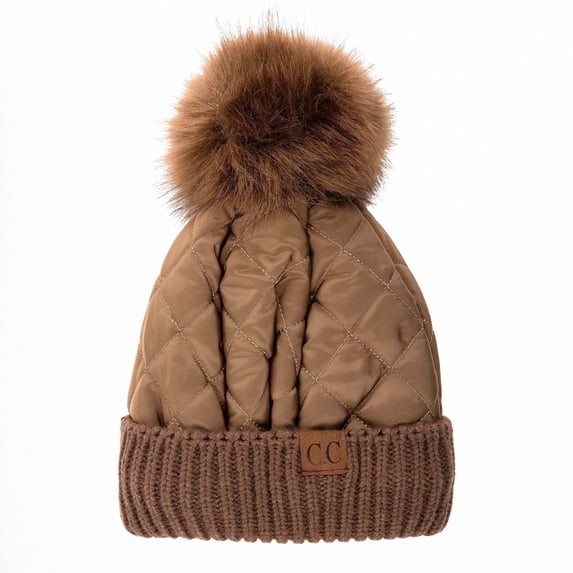 CC Quilted Pom Beanie