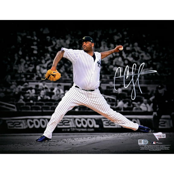 CC Sabathia New York Yankees Autographed 11" x 14" Pitching Spotlight Photograph - Fanatics Authentic Certified