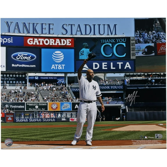 CC Sabathia New York Yankees Autographed 16" x 20" Cap Tip Photograph - Fanatics Authentic Certified