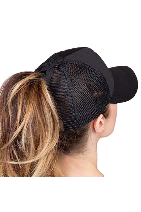 CC Solid Mesh Pony Cap