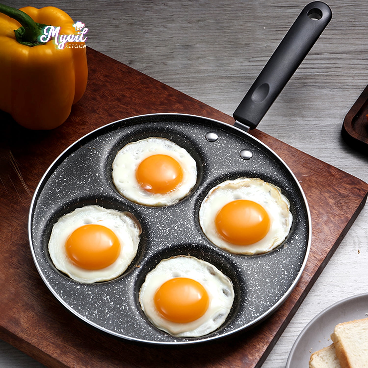 Haofy 7 Holes Frying Pan Non Stick Fried Eggs Cooking Pan Burger Mold  Household Kitchen Cookware,Cooking Pan,Kitchen Cookware