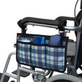 thumbnail image 1 of hwoehyo Multi-Pocket Storage Wheelchair Bag with Side Storage, Blue, 1 of 5