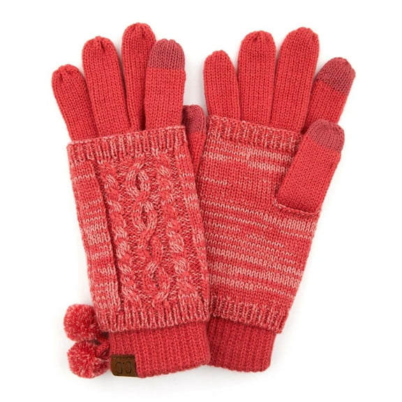 CC Touchscreen Glove w/ Cuff & Pom