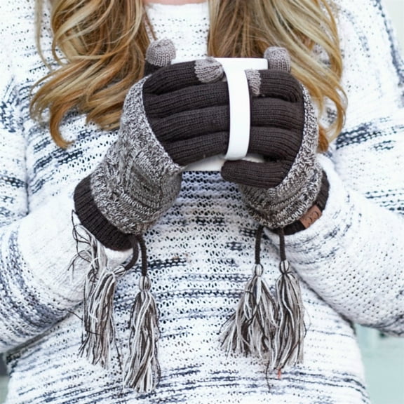 CC Touchscreen Glove w/ Cuff & Tassel