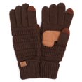 thumbnail image 1 of C.C Touchscreen Winter Gloves for Women, Brown, 1 of 6