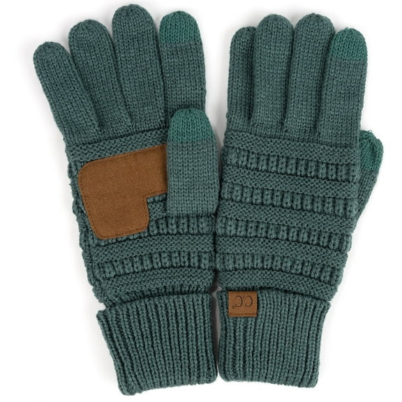 C.C Touchscreen Winter Gloves for Women, Petrel Green