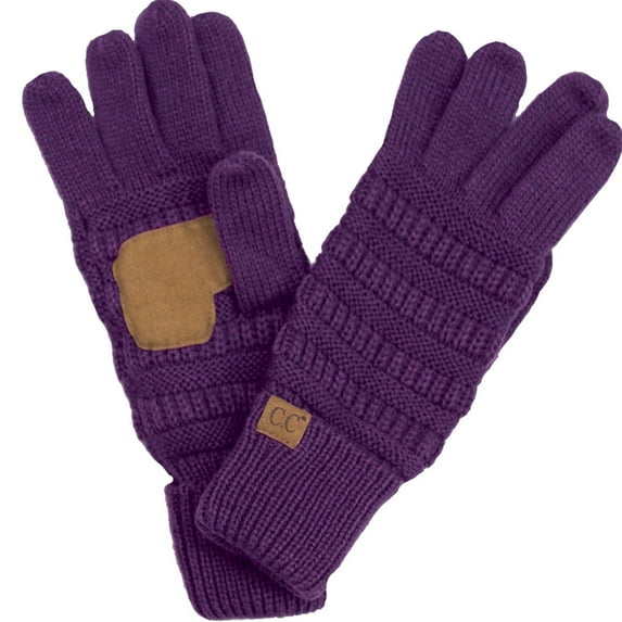 C.C Touchscreen Winter Gloves for Women, Dark Purple