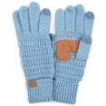 thumbnail image 1 of C.C Touchscreen Winter Gloves for Women, Denim, 1 of 6