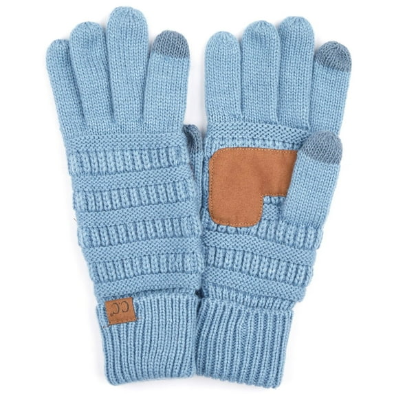 C.C Touchscreen Winter Gloves for Women, Denim