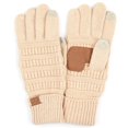 thumbnail image 1 of C.C Touchscreen Winter Gloves for Women, New Beige, 1 of 6