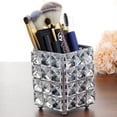 thumbnail image 1 of CC Toy Metal Crystal Square Makeup Organizer Box Brush Sorting Storage Tube, 1 of 6
