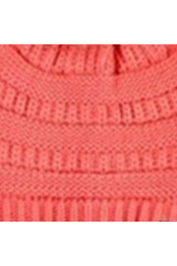 CC Trending Faux Fur Pom Beanie w/ Tan Pom
