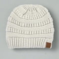thumbnail image 1 of C.C Two-Tone Super Soft Beanie Soft Knit Cap, Light Grey, 1 of 5