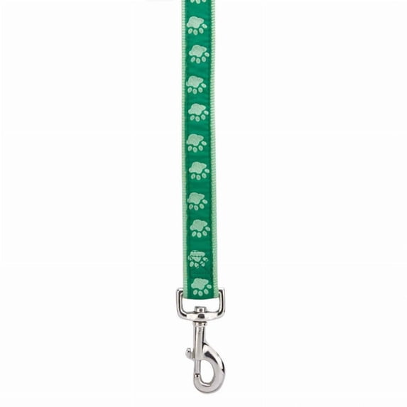 CC TwoTone Pawprint Lead 4Ftx5/8In Blk