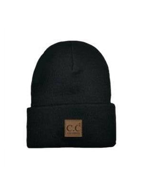 CC Unisex Knit Baby Newborn - 9 Months Beanie in Black - Soft, Warm Hats for Babies and Toddlers - Cozy Winter Wear