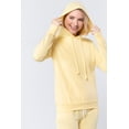 thumbnail image 1 of CC Wholesale Clothing French Terry Pullover Butter Yellow Hooded Sweatshirt, Sizes S-M-L, 1 of 3