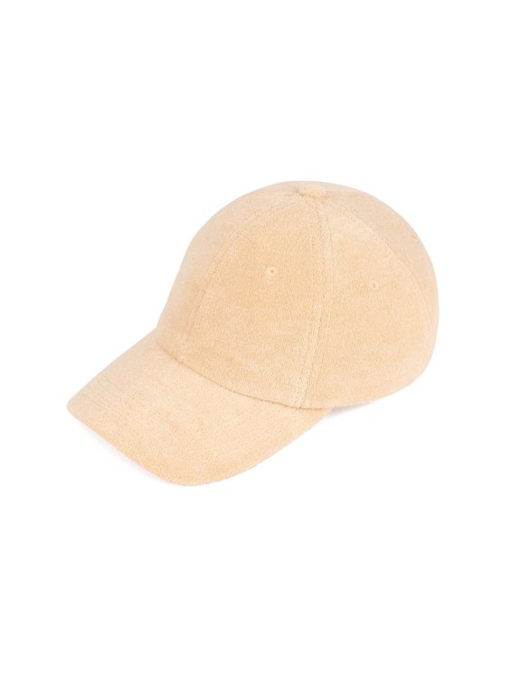 CC Women Terry Cloth Baseball Cap - Low Ponytail, Adjustable Strap, UV Protection - Black