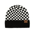 thumbnail image 1 of CC Wool Check Pattern Beanie | Anti-Pilling, 1 of 8
