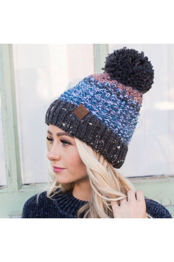 CC Yarn Pom Detailed Beanie