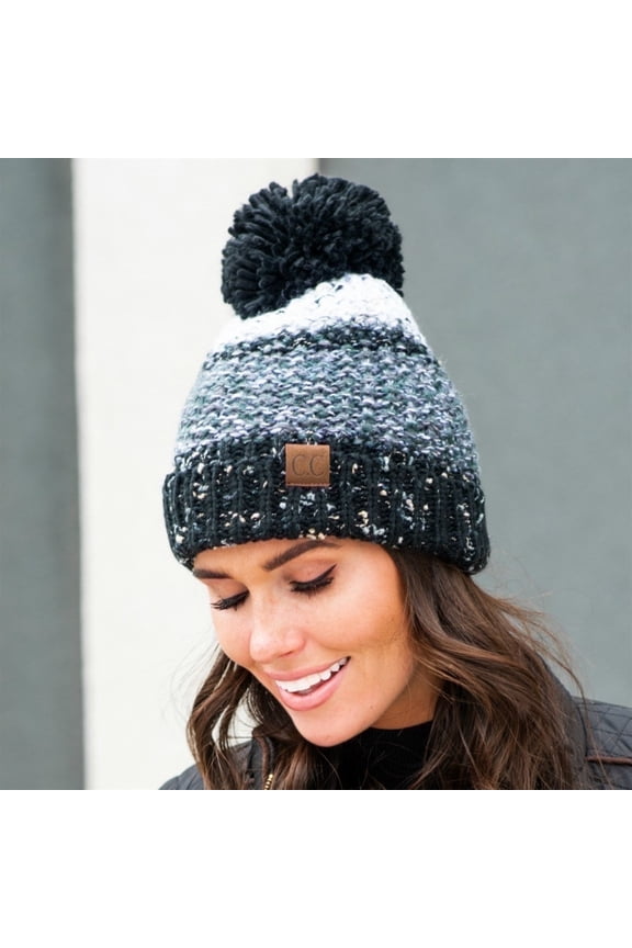 CC Yarn Pom Detailed Beanie
