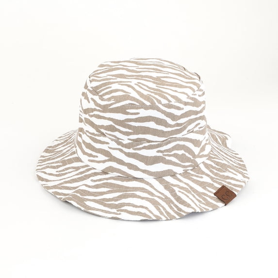 CC Zebra Bucket Hat, Black, One Size