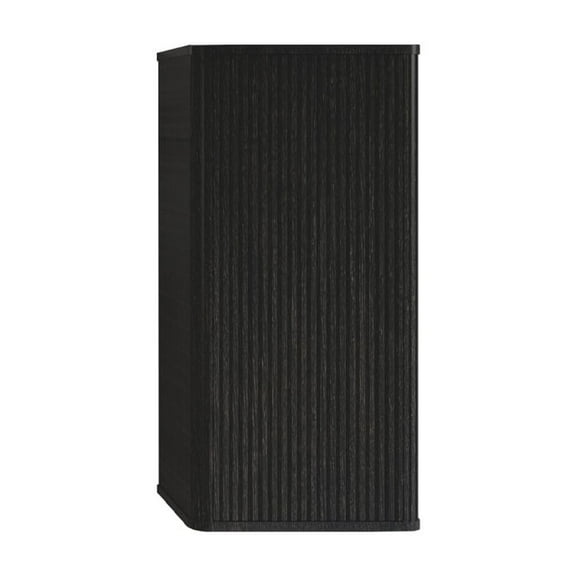 CC0414S308 Striped Brushed Black Oak FloatingBathroom Floating Side Cabinet,Wall-mounted Storage Cabinet for Small Spaces,Pre-assembled