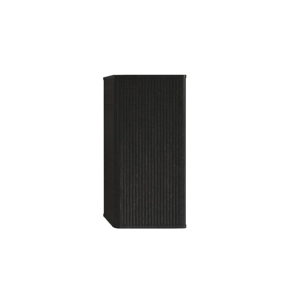 CC0414S308 Striped Brushed Black Oak FloatingBathroom Floating Side Cabinet, Wall-mounted Storage Cabinet for Small Spaces, Pre-assembled