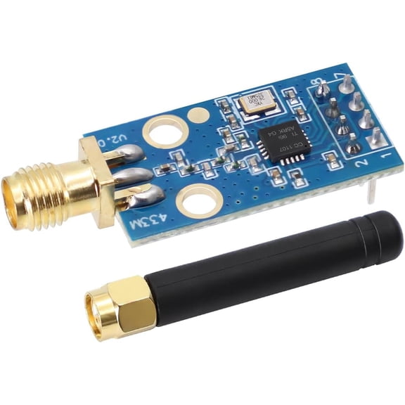 CC1101 Wireless Module 433 M Digital Transmission Module with SMA Antenna Connection 1.9V to 3.6V DC Compatible with Arduino for Long Range Wireless Communication