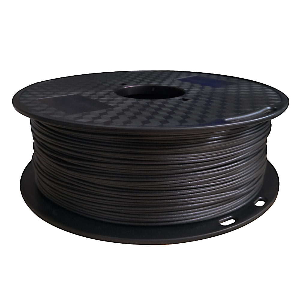 CC3D Carbon Fiber PETG 3D Printer Filament Black PETG Carbon Fiber Filament 1.75mm 1KG (2.2 LBS) Spool 3D Printing Material PETG CF Black