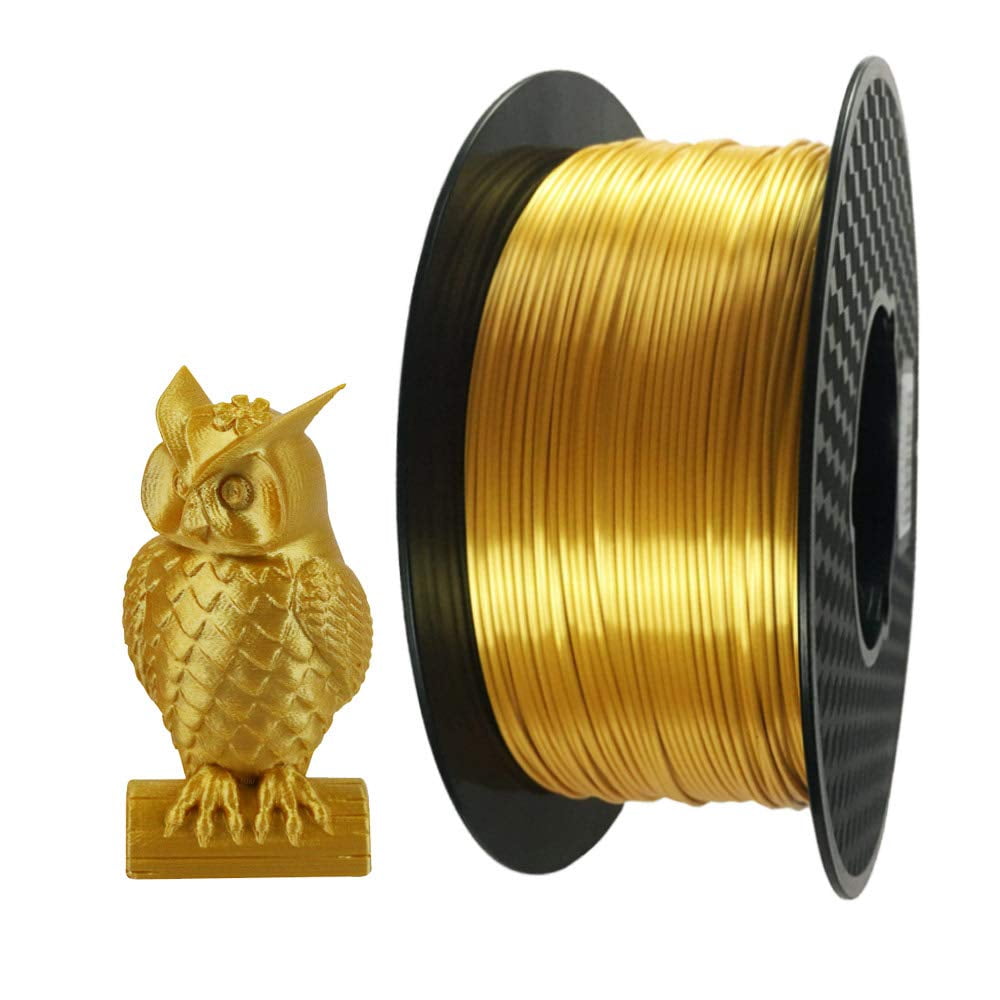 CC3D Silk Gold PLA Filament 1.75mm 1KG 3D Printer 2.2LBS Spool Printing Materials Shine Silky Shiny Metallic Metal Color