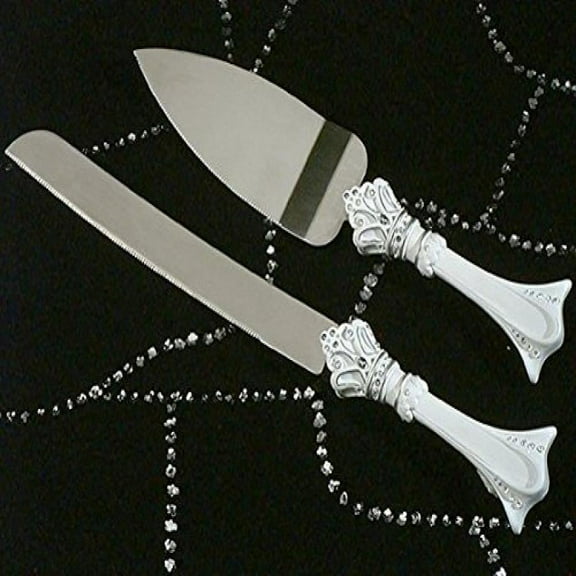 CC454 Queen For A Day Cake And Knife Server Wedding Favors & Accessories