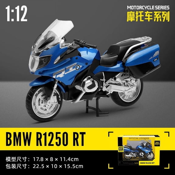 CCA 1:12 BMW R1250RT Motorcycle Alloy Diecast Model Simulation Collect Hobby Model Ornaments Gift For Friend Boys Display