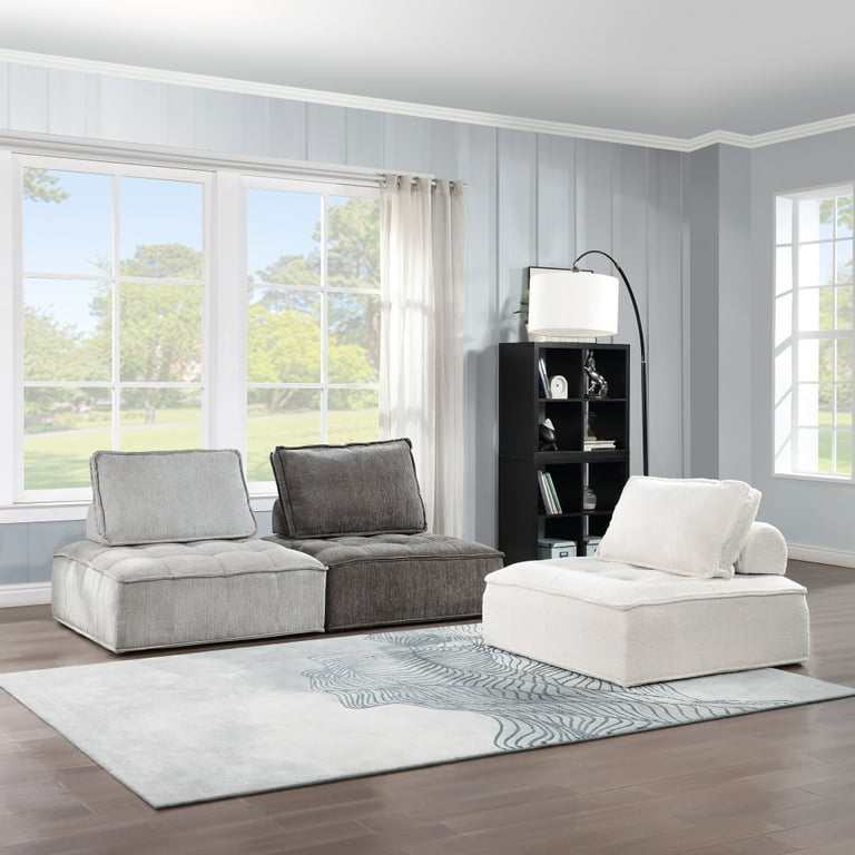 Small armless sectional outlet