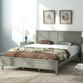 thumbnail image 1 of CCBUY Queen Bed Frame with Wood Headboard, Modern Platform Bed Frame Queen Size, No Box Spring Needed, Easy Assembly,Gray, 1 of 7