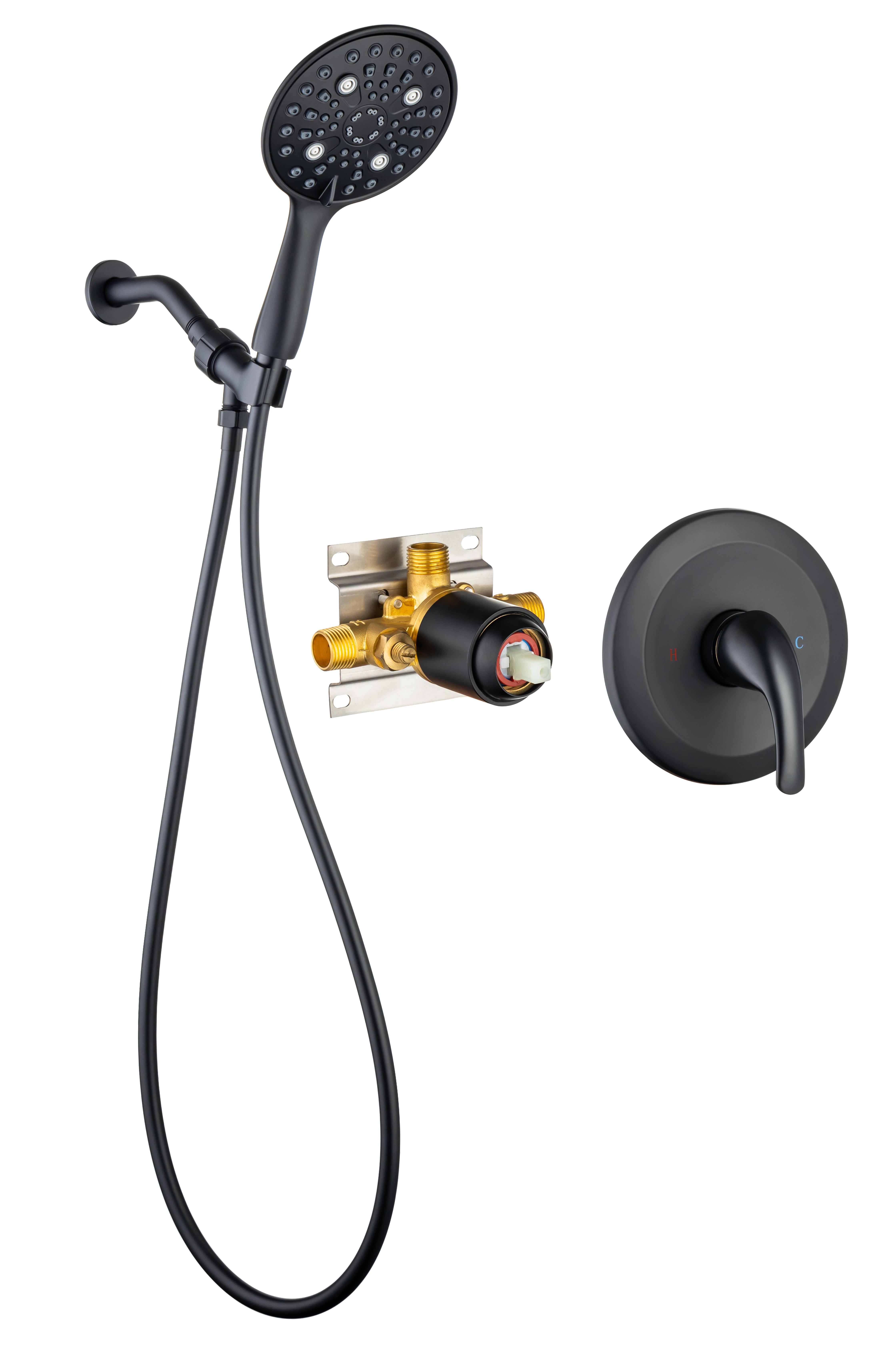 CCCCCAOLI Detachable Handheld Shower Head 6" Shower Faucet System