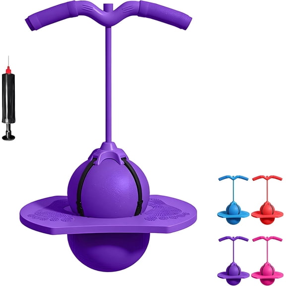CCCHCY Balance Jumping Ball,Pogo Ball with Handle and Balls Pump ,Indoor & Outdoor Fun,Perfect for Balance,Coordination,And Fitness