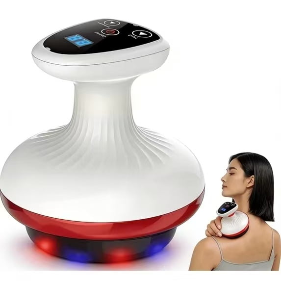 CCCHCY Cellulite Massager,Electric Gua Sha Device,Handheld Massager,Rechargeable,Features 9 Levels of Suction and A Heating Function,for Legs Arms Belly
