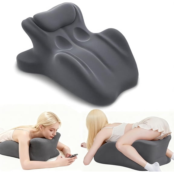 CCCHCY Ergonomic Memory Foam Intimacy Comfort Pillow -–27°Couples Comfort Pillow, Sleeping, Reading, Back & Waist Support, Removable Breathable Cover