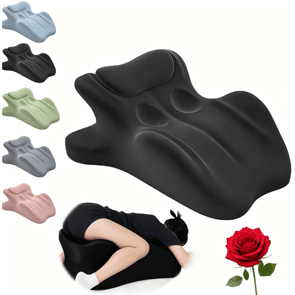 CCCHCY Ergonomic Memory Foam Pillow, 27° Intimacy Couples Pillow,Provides Waist and Neck Support,Multi-Position Support Pillow,Waterproof & Portable with Washable Cover